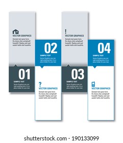Modern Vector Numbered Banners. Graphic or Website Layout. Eps10.