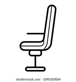 Modern vector office chair graphic