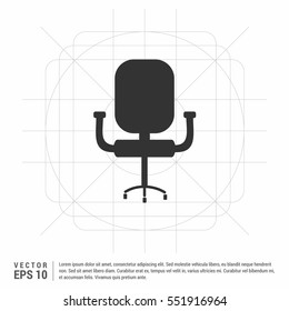 Modern vector office chair graphic

