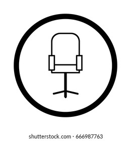 Modern vector office chair graphic