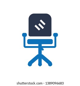 Modern vector office chair icon Design 