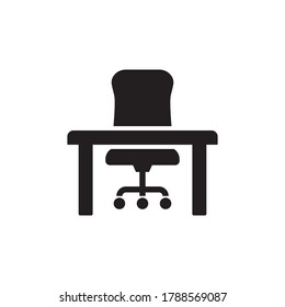 Modern vector office chair icon. Editable vector EPS 10.