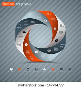 Modern vector options layout. Can be used for infographic.
