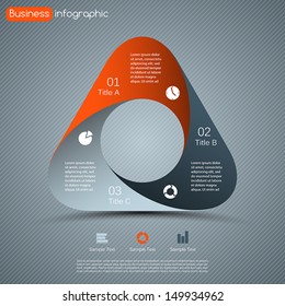 Modern vector options layout. Can be used for infographic.