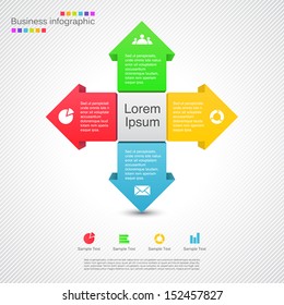 Modern vector options layout. Can be used for info graphic.