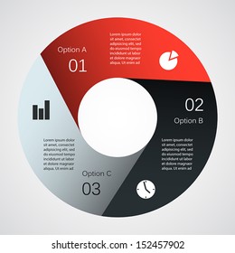 Modern Vector Options Layout. Can Be Used For Info Graphic.