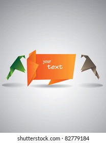 Modern vector origami background for you presentation