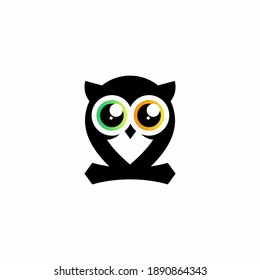 Modern vector owl icon is very trendy.