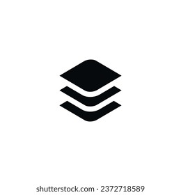 modern vector paper stack icon design template