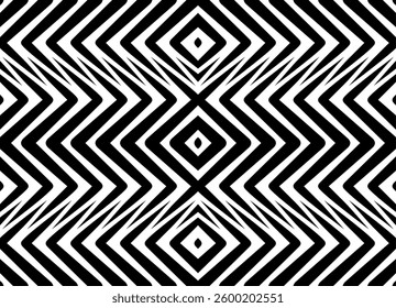 Modern vector pattern with black lines on a white background in herringbone style. Black and white fashion design element. Vector background for covers, textiles, advertising, packaging, clothing