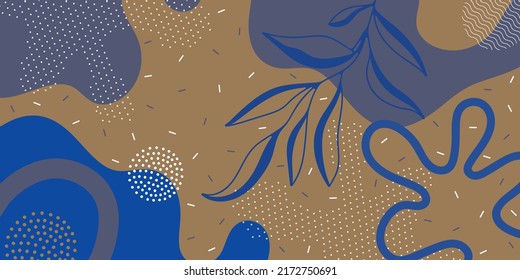Patrón vectorial moderno para la cubierta. Fondo de patrón de doodle con formas abstractas.