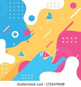 Modern vector pattern for funny brochure cover template design