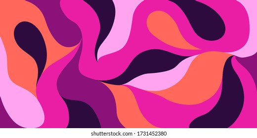 Modern vector pattern with multicolor abstract shapes. Colorful abstract background.