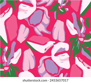 Modern vector pattern with multicolor abstract shapes. Colorful abstract background.