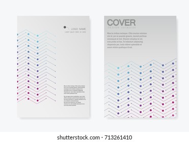 Modern vector pattern. Repeating geometric tiles with dotted and line.