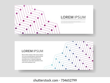 Modern vector pattern. Repeating geometric tiles with dotted and line.