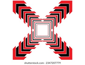 Modern vector pattern in the shape of the letter X. For interior design, vehicle sticker, sportswear pattern, web design, print. Trendy vector background.