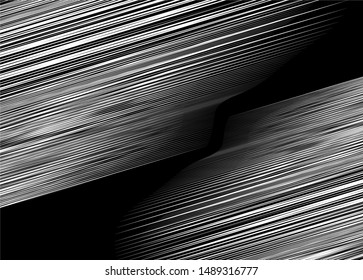 Modern vector pattern. Thin white lines on a black background. For covers, business cards, banners, prints on clothes, wall decor, posters, canvases, sites, videos. Vector background