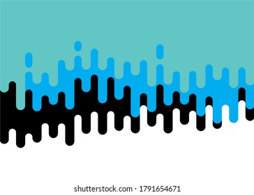 Modern vector pattern of vertical parallel lines with rounded edges. Abstract vector background