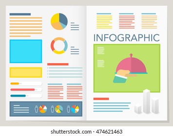 modern vector pie chart infographic elements.can be used for workflow layout, diagram, number options, web design.  illustration ,EPS10