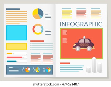 modern vector pie chart infographic elements.can be used for workflow layout, diagram, number options, web design.  illustration ,EPS10