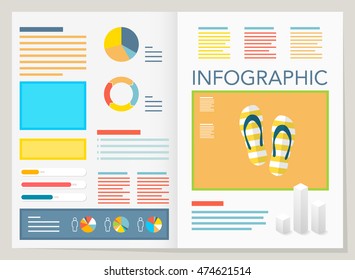 modern vector pie chart infographic elements.can be used for workflow layout, diagram, number options, web design.  illustration ,EPS10