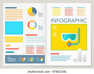 modern vector pie chart infographic elements.can be used for workflow layout, diagram, number options, web design.  illustration ,EPS10