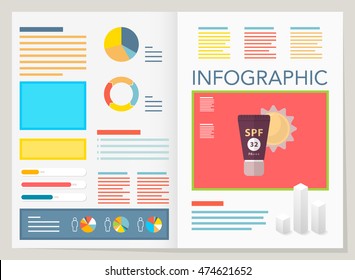modern vector pie chart infographic elements.can be used for workflow layout, diagram, number options, web design.  illustration ,EPS10