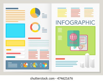 modern vector pie chart infographic elements.can be used for workflow layout, diagram, number options, web design.  illustration ,EPS10