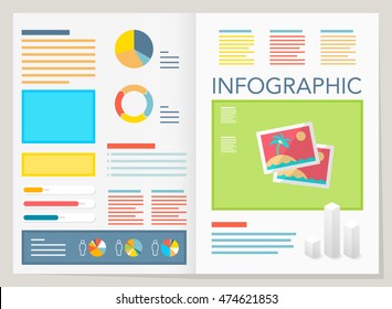 modern vector pie chart infographic elements.can be used for workflow layout, diagram, number options, web design.  illustration ,EPS10