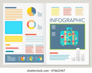 modern vector pie chart infographic elements.can be used for workflow layout, diagram, number options, web design.  illustration ,EPS10