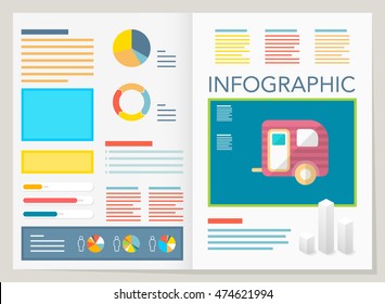 modern vector pie chart infographic elements.can be used for workflow layout, diagram, number options, web design.  illustration ,EPS10