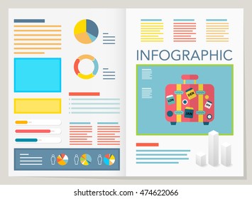 modern vector pie chart infographic elements.can be used for workflow layout, diagram, number options, web design.  illustration ,EPS10