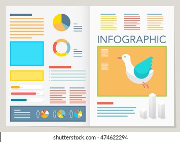 modern vector pie chart infographic elements.can be used for workflow layout, diagram, number options, web design.  illustration ,EPS10