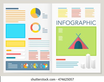 modern vector pie chart infographic elements.can be used for workflow layout, diagram, number options, web design.  illustration ,EPS10