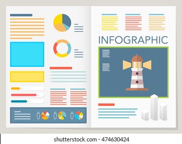 modern vector pie chart infographic elements.can be used for workflow layout, diagram, number options, web design.  illustration ,EPS10