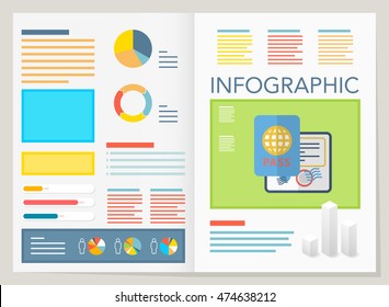 modern vector pie chart infographic elements.can be used for workflow layout, diagram, number options, web design.  illustration ,EPS10