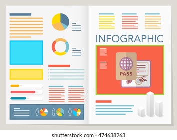 modern vector pie chart infographic elements.can be used for workflow layout, diagram, number options, web design.  illustration ,EPS10