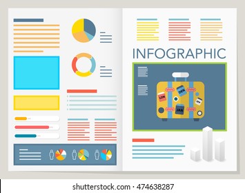 modern vector pie chart infographic elements.can be used for workflow layout, diagram, number options, web design.  illustration ,EPS10