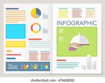 modern vector pie chart infographic elements.can be used for workflow layout, diagram, number options, web design.  illustration ,EPS10