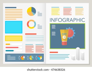 modern vector pie chart infographic elements.can be used for workflow layout, diagram, number options, web design.  illustration ,EPS10