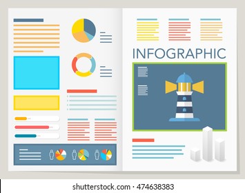 modern vector pie chart infographic elements.can be used for workflow layout, diagram, number options, web design.  illustration ,EPS10