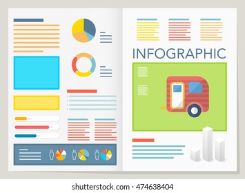 modern vector pie chart infographic elements.can be used for workflow layout, diagram, number options, web design.  illustration ,EPS10