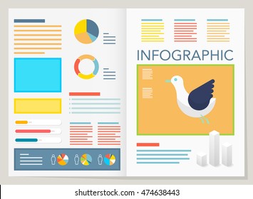 modern vector pie chart infographic elements.can be used for workflow layout, diagram, number options, web design.  illustration ,EPS10