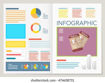 modern vector pie chart infographic elements.can be used for workflow layout, diagram, number options, web design.  illustration ,EPS10