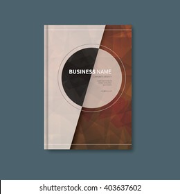 modern vector polygon background brochure, book design / leaflet with abstract background