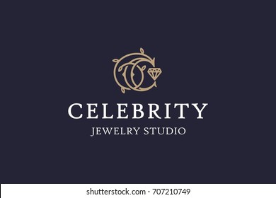 Modern vector professional logo emblem celebrity