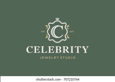 Modern vector professional logo emblem celebrity