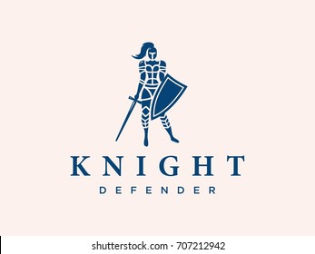 Modern vector professional logo emblem knight