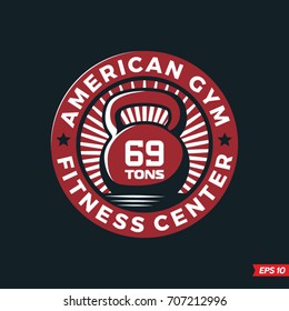 Modern vector professional logo emblem fitness center 